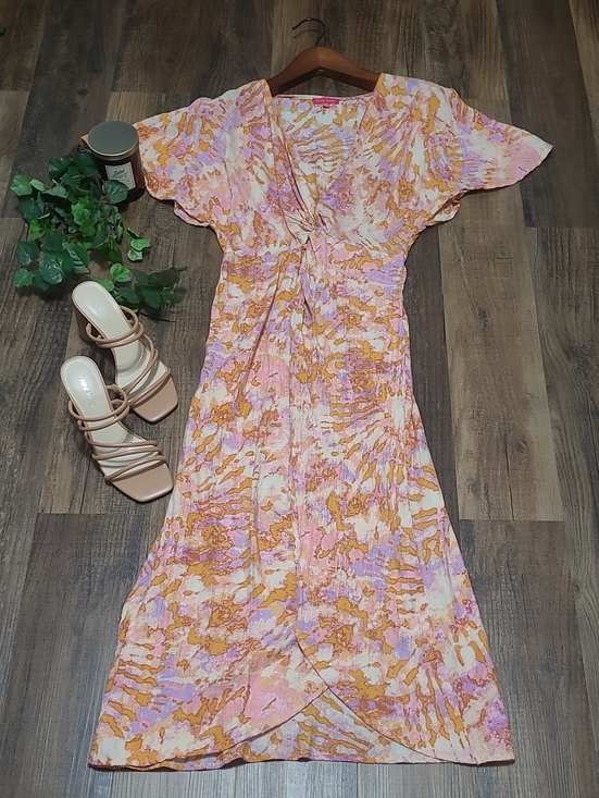 Flying Tomato Dresses & Skirts - Colorful Wrinkled Gauze Wrap Dress